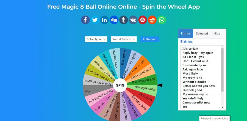 Magic 8 Ball Online