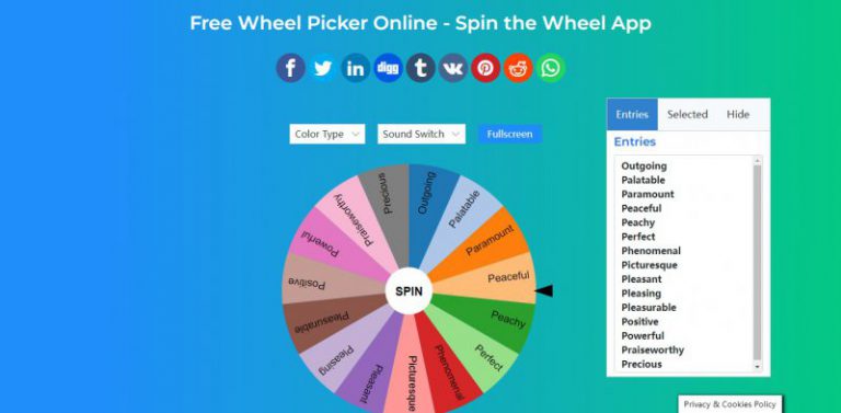 Picker Wheel - Wheel Spinner App